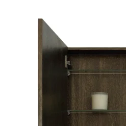 550mm Slimline Mirror Cabinet Dark Oak -Duravit Bathroom Shop smcdo d3