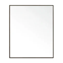 550mm Slimline Mirror Cabinet Dark Oak