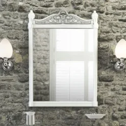 Burlington Georgian Mirror With White Aluminium Frame