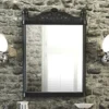 Burlington Georgian Mirror With Black Aluminium Frame -Duravit Bathroom Shop t47blad