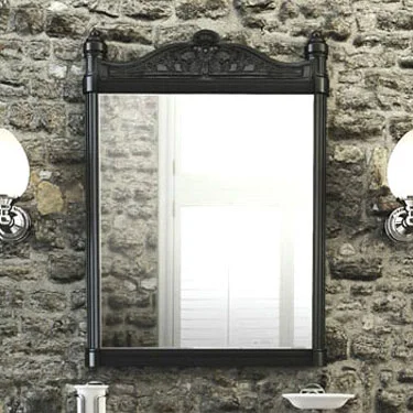 Burlington Georgian Mirror With Black Aluminium Frame 3 Burlington Georgian Mirror With Black Aluminium Frame