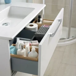 Ideal Standard Tempo 500mm Gloss White 2 Drawer Wall Hung Vanity Unit