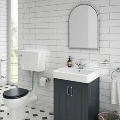 Chatsworth Traditional 673 X 490mm Arched Mirror - Chrome -Duravit Bathroom Shop tmc01 d1