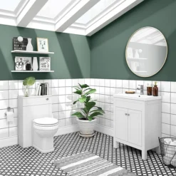 Trafalgar 500mm White Toilet Unit And Cistern -Duravit Bathroom Shop trfwcwht d3