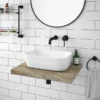 Venice Floating Basin Shelf (Light Oak - 600mm Wide) -Duravit Bathroom Shop v6lkslfd2