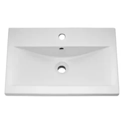 Venice Fluted 500mm Blue Vanity Unit - Wall Hung Single Drawer Unit With Chrome Handle -Duravit Bathroom Shop vafs500whi d2 2