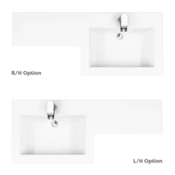 Valencia Bathroom Combination Suite Unit - 1100mm Basin W. Black Handles And Square Toilet -Duravit Bathroom Shop val1100sblknd6