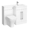 Valencia 1100mm Combination Bathroom Suite Unit With Basin + Modern Toilet -Duravit Bathroom Shop val11m d4
