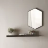 Venice Black 500 X 750mm Hexagonal Mirror -Duravit Bathroom Shop venhxblk d2