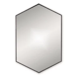 Venice Black 500 X 750mm Hexagonal Mirror -Duravit Bathroom Shop venhxblk l