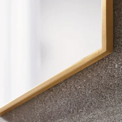 Venice Brushed Brass 500 X 750mm Hexagonal Mirror -Duravit Bathroom Shop venhxbra d1