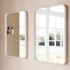 Venice White Frame 500 X 750mm Rectangular Mirror