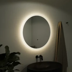 Venice 600mm Round LED Illuminated Anti-Fog Bathroom Mirror -Duravit Bathroom Shop vn60mir d1 1