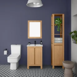 Valencia Naturale Oak Effect Vanity Unit - 550mm Wide -Duravit Bathroom Shop vnat55oakd4