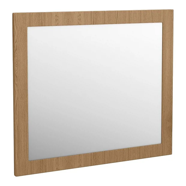 Valencia Naturale Oak Effect Framed Mirror 800 X 700mm 3 Valencia Naturale Oak Effect Framed Mirror 800 X 700mm