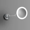 Venice Chrome Round 3x Magnifying LED Cosmetic Mirror -Duravit Bathroom Shop vncmrnd d3