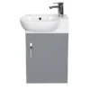 Valencia Perla Wall Hung Cloakroom Vanity (Gloss Grey - 450mm Wide) 1 Valencia Perla Wall Hung Cloakroom Vanity (Gloss Grey - 450mm Wide) -Duravit Bathroom Shop vpwhgg45 n d5