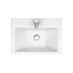 Nova Vanity Sink With Cabinet - 450mm Modern High Gloss White -Duravit Bathroom Shop vtfw450 d7