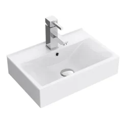 Nova Vanity Sink With Cabinet - 450mm Modern High Gloss White