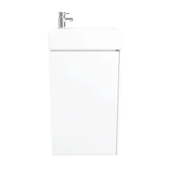 Nova Wall Mounted Vanity - 450mm Gloss White -Duravit Bathroom Shop vtww450 d6