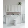 Burlington 30 Single Door Base Unit - Matt White -Duravit Bathroom Shop w60op10w33a d1n