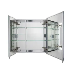 Croydex Newton Double Door Bi-View Mirror Cabinet With FlexiFix -Duravit Bathroom Shop wc102069 d2
