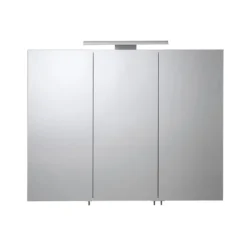 Croydex Hampton Hang N Lock Triple Door Illuminated Mirror Cabinet With Shaver Socket 700 X 900mm -Duravit Bathroom Shop wc147469eai2