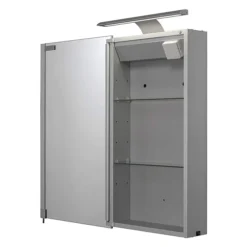 Croydex Jefferson Hang N Lock Single Door Illuminated Mirror Cabinet With Shaver Socket 700 X 400mm -Duravit Bathroom Shop wc147769e d3n