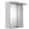 Croydex Shire 2 Door Mirror Cabinet With Light & Shaver Socket - White -Duravit Bathroom Shop wc267222eai3