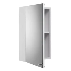 Croydex Carra White Single Door Mirror Cabinet -Duravit Bathroom Shop wc450622 d1