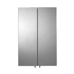 Croydex Avisio Double Door Stainless Steel Corner Mirror Cabinet -Duravit Bathroom Shop wc766105 d2
