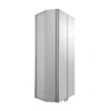 Croydex Avisio Double Door Stainless Steel Corner Mirror Cabinet