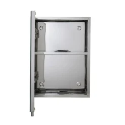 Croydex Avon Single Door Stainless Steel Mirror Cabinet -Duravit Bathroom Shop wc856005 d2
