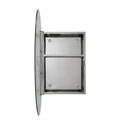 Croydex Tay Oval Mirrored Door Cabinet -Duravit Bathroom Shop wc870105 d2