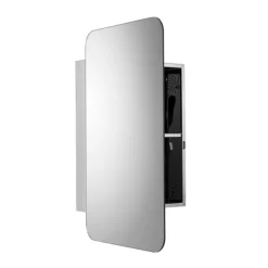 Croydex Medway Round Edges Mirror Cabinet With FlexiFix 9 Croydex Medway Round Edges Mirror Cabinet With FlexiFix -Duravit Bathroom Shop wc871505 d2