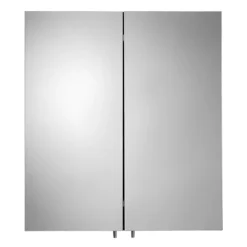 Croydex Dawley Matt Black 600mm Double Door Mirror Cabinet -Duravit Bathroom Shop wc930221 d3