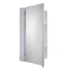 Croydex Finchley Stainless Steel Single Door Mirror Cabinet With FlexiFix -Duravit Bathroom Shop wc940005 d4