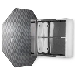 Croydex Favo Octagonal Mirrored Door Cabinet With Bevelled Edging 10 Croydex Favo Octagonal Mirrored Door Cabinet With Bevelled Edging -Duravit Bathroom Shop wc970005 d2