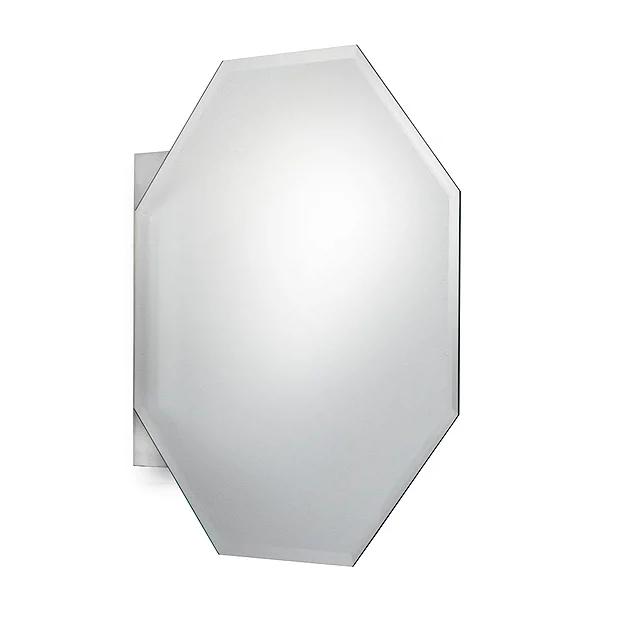 Croydex Favo Octagonal Mirrored Door Cabinet With Bevelled Edging 7 Croydex Favo Octagonal Mirrored Door Cabinet With Bevelled Edging - Image 5
