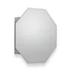 Croydex Favo Octagonal Mirrored Door Cabinet With Bevelled Edging