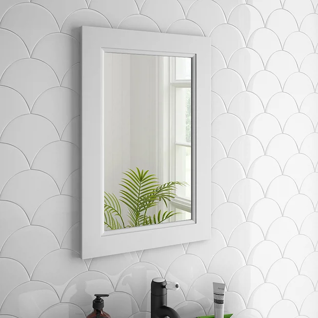 Chatsworth Mirror (600 X 400mm - White) 4 Chatsworth Mirror (600 X 400mm - White) - Image 2