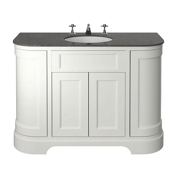 Heritage Wilton Chantilly 1200mm Curved Vanity With Dark Concrete Effect Basin Top 4 Heritage Wilton Chantilly 1200mm Curved Vanity With Dark Concrete Effect Basin Top - Image 2