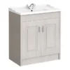 York Traditional Grey Bathroom Basin Unit (820 X 480mm) -Duravit Bathroom Shop y800gryv l1